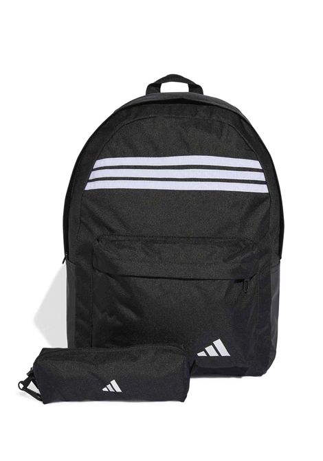 Zaino Adidas Classic 3 Stripes con Astuccio Nero Unisex ADIDAS CORE | Zaini | JZ3321-
